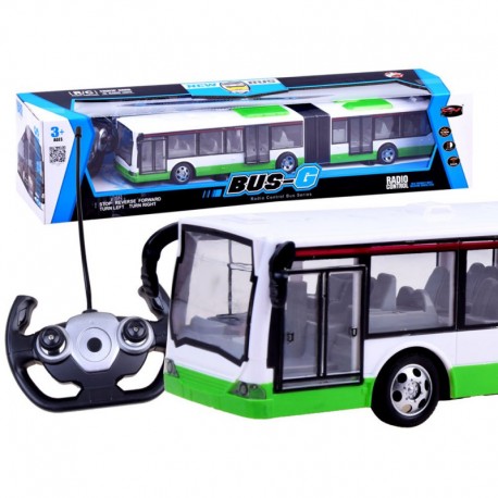 Nuotoliniu būdu valdomas autobusas, žalias