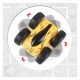360 laipsnių besisukantis nuotolinio valdymo automobilis, geltonas